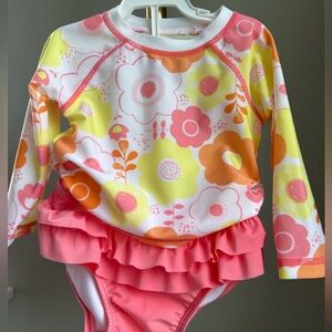 First Impressions Coral Floral Tankini